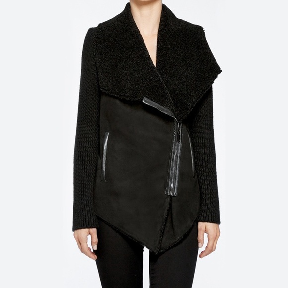 BlankNYC Shawl Collar Faux Suede Jacket - Picture 1 of 4